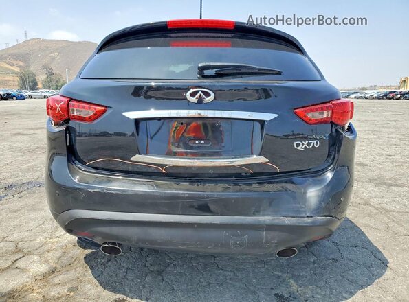 JN8CS1MU4HM141334 2017 INFINITI QX70 Черный Вид сзади