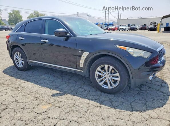 JN8CS1MU4HM141334 2017 INFINITI QX70 Черный Передняя правая четверть