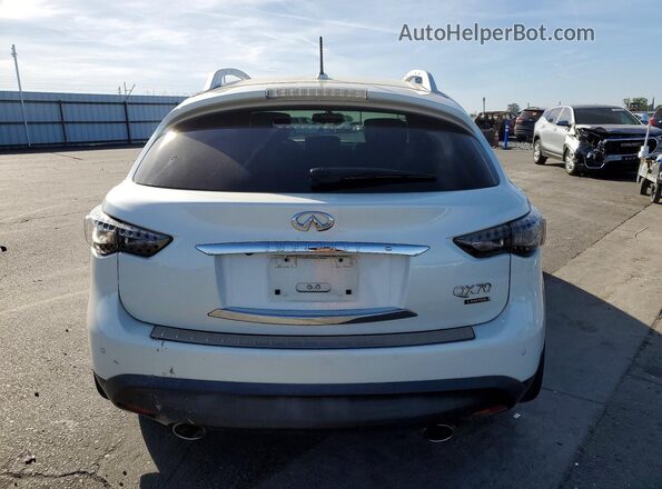 JN8CS1MU7HM140226 2017 INFINITI QX70 White Widok z tyłu