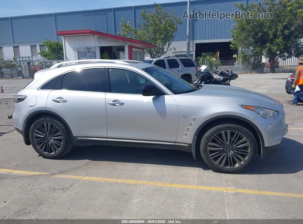 JN8CS1MW1HM410309 2017 INFINITI QX70 Серебряный Панорамный вид салона 360°