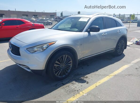 JN8CS1MW1HM410309 2017 INFINITI QX70 Серебряный Передняя левая четверть