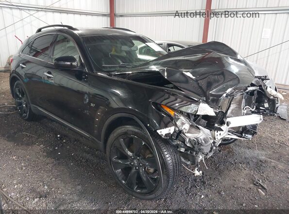 JN8CS1MW2HM412862 2017 INFINITI QX70 Черный Передняя правая четверть