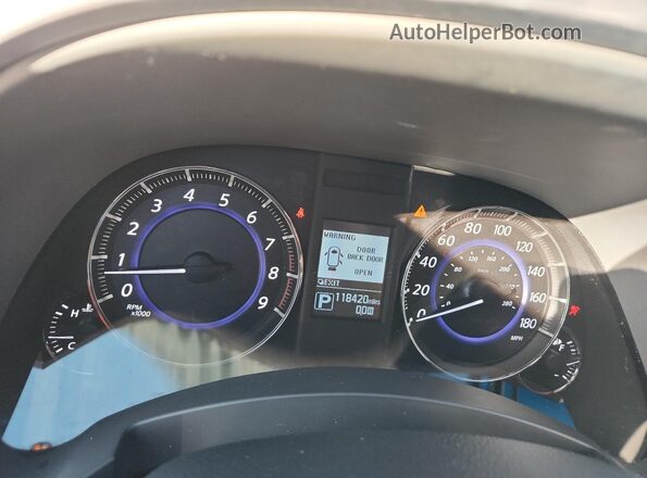 JN8CS1MW9HM410199 2017 INFINITI QX70 Угольный Вид щитка приборов