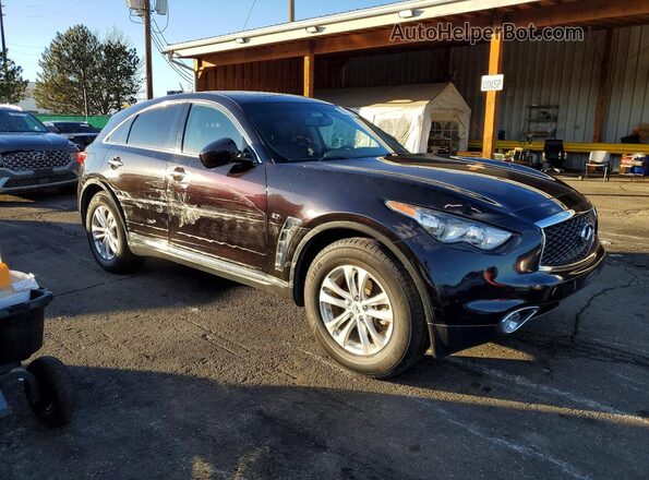 JN8CS1MW9HM415340 2017 INFINITI QX70 Black Front right