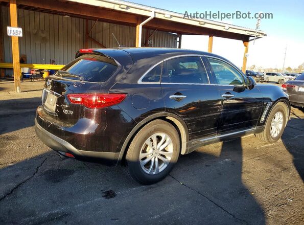 JN8CS1MW9HM415340 2017 INFINITI QX70 Black Rear right
