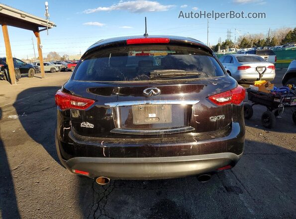 JN8CS1MW9HM415340 2017 INFINITI QX70 Black Rear view