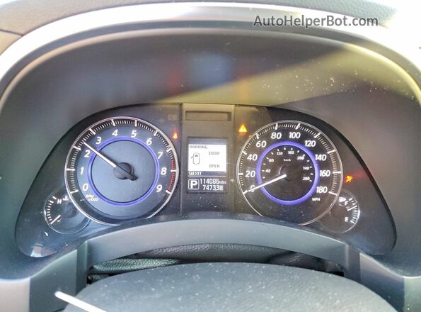 JN8CS1MW9HM415340 2017 INFINITI QX70 Black Instrument cluster view