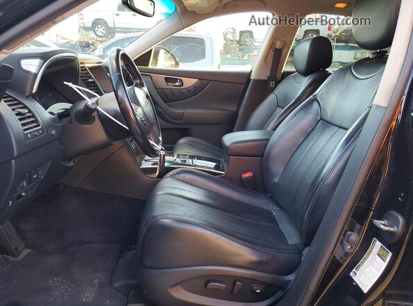 JN8CS1MW9HM415340 2017 INFINITI QX70 Black Front interior view