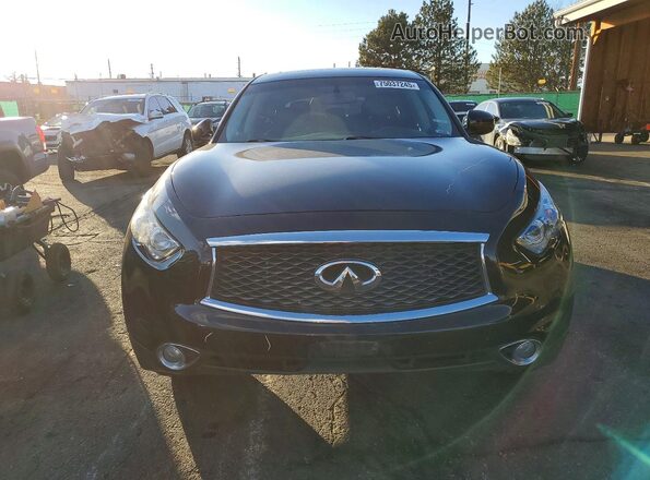 JN8CS1MW9HM415340 2017 INFINITI QX70 Black Front view