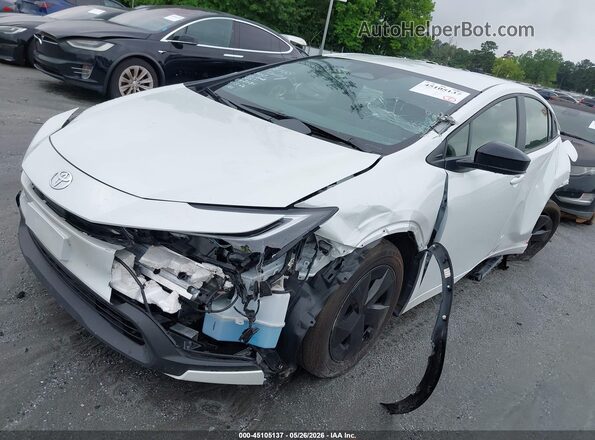 JTDACAAU6R3039092 2024 TOYOTA PRIUS White Передня ліва чверть
