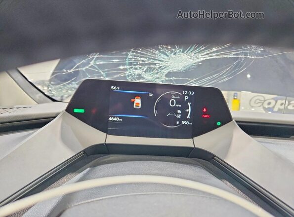 JTDACAAU8T3077981 2026 TOYOTA PRIUS Black Widok zestawu wskaźników