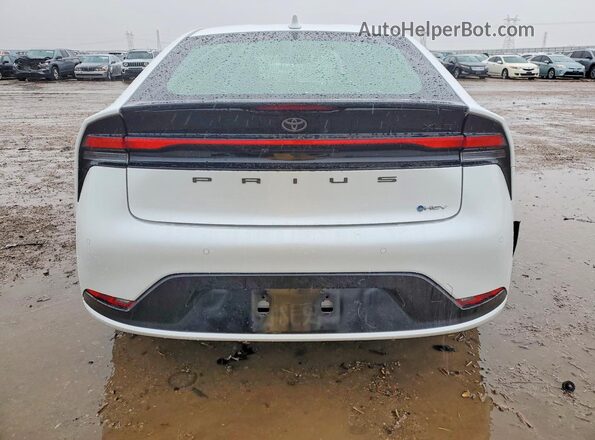 JTDACAAUXS3060341 2025 TOYOTA PRIUS White Вид ззаду