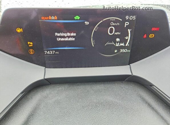JTDADABU5R3024501 2024 TOYOTA PRIUS White Widok zestawu wskaźników