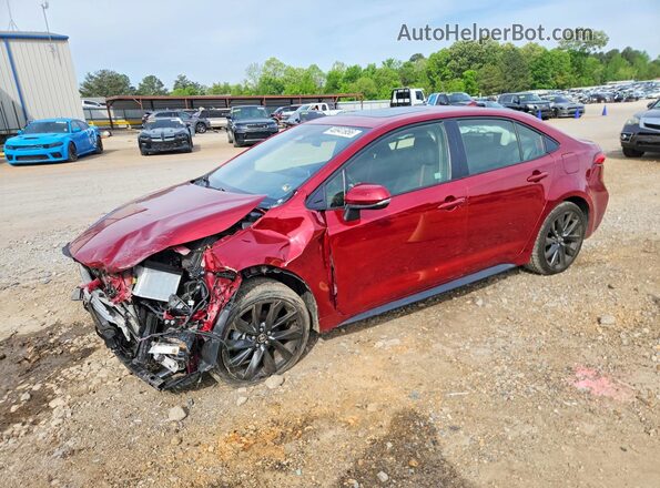 JTDBCMFE4PJ015308 2023 TOYOTA COROLLA Red Przód lewy