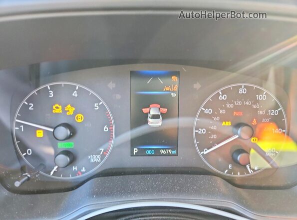 JTDBCMFE9S3086789 2025 TOYOTA COROLLA Синий Вид щитка приборов