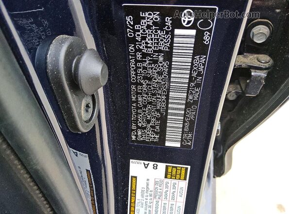 JTDBCMFEXS3109495 2025 TOYOTA LL Black Вид підкапотного простору