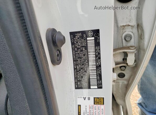 JTDBDMHE9RJ005659 2024 TOYOTA COROLLA White Вид наклейки з VIN-кодом