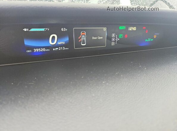 JTDBVRBD5HA001326 2017 TOYOTA MIRAI Синий Вид щитка приборов