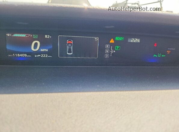 JTDBVRBD5HA001441 2017 TOYOTA MIRAI Blue Widok zestawu wskaźników