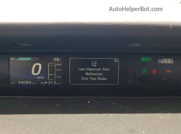 JTDBVRBD6KA006980 2019 TOYOTA MIRAI Синий Вид щитка приборов