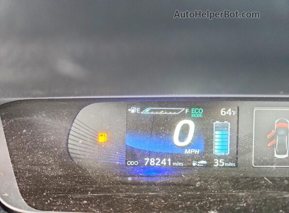 JTDBVRBD9JA003912 2018 TOYOTA MIRAI White Widok zestawu wskaźników