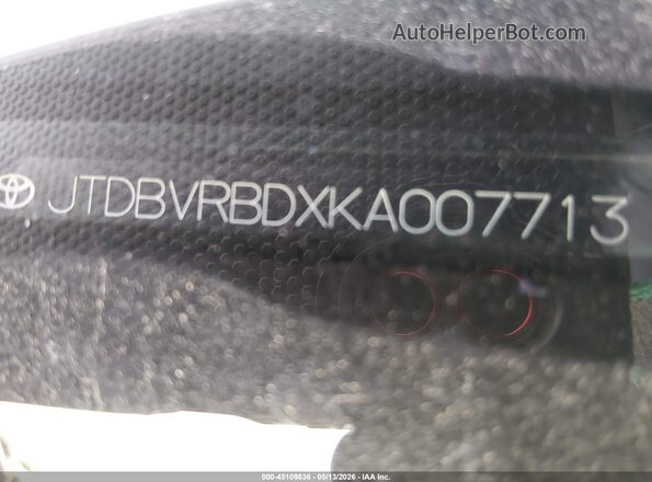 JTDBVRBDXKA007713 2019 TOYOTA MIRAI Gray ძრავის განყოფილების ხედი