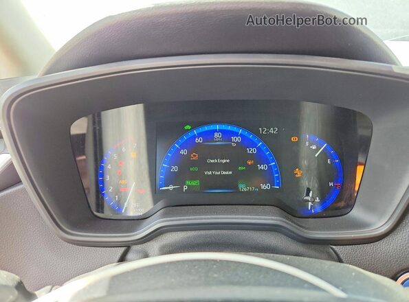 JTDEAMDEXMJ026413 2021 TOYOTA COROLLA Blue Widok zestawu wskaźników