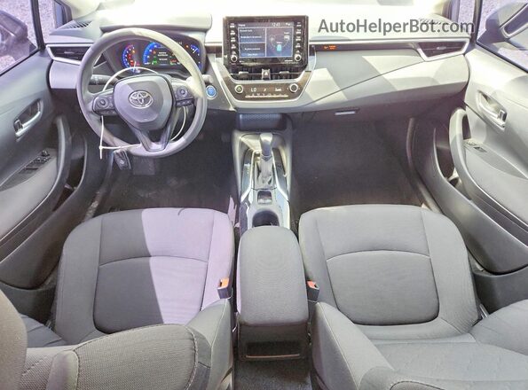 JTDEAMDEXMJ026413 2021 TOYOTA COROLLA Blue Widok deski rozdzielczej