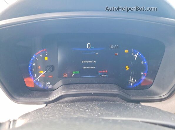 JTDEAMDEXNJ041236 2022 TOYOTA COROLLA Blue Вид щитка приладів