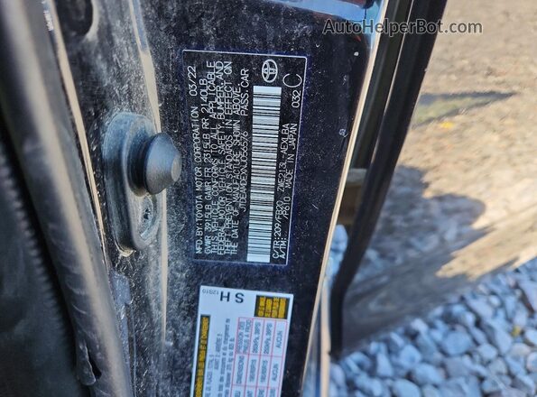 JTDEAMDEXNJ056576 2022 TOYOTA COROLLA Black Vista del compartimento del motor