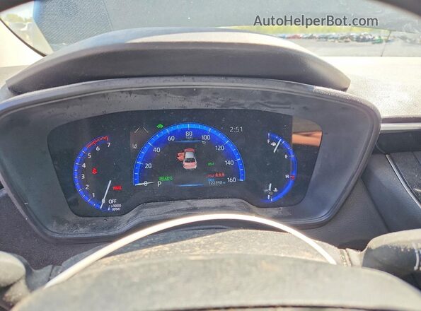 JTDEAMDEXNJ056576 2022 TOYOTA COROLLA Black Vista del cuadro de instrumentos