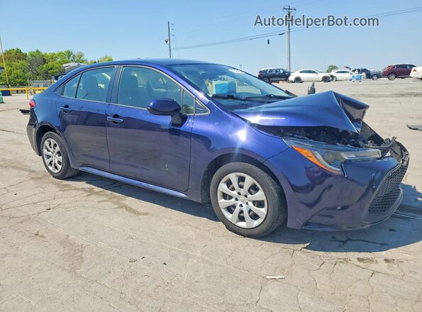 JTDEPMAE0MJ168871 2021 TOYOTA COROLLA Синий Передняя правая четверть