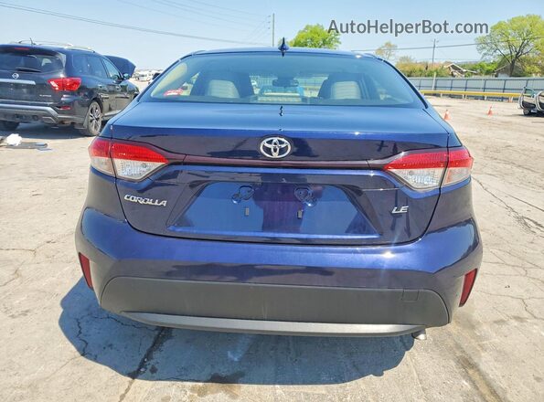 JTDEPMAE0MJ168871 2021 TOYOTA COROLLA Синий Вид сзади