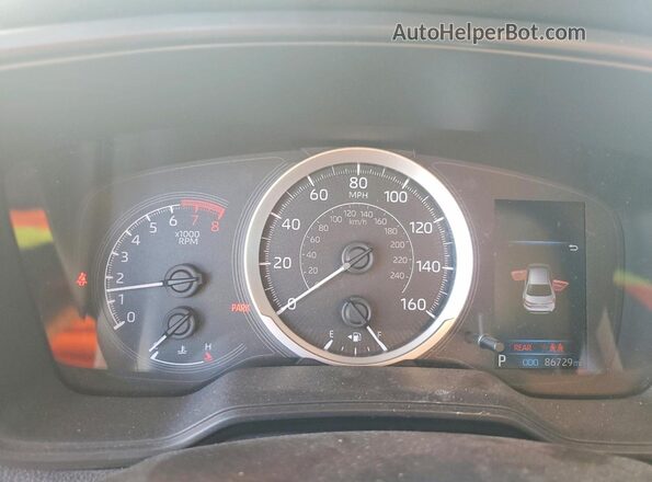 JTDEPMAE3MJ140756 2021 TOYOTA COROLLA Silver Widok zestawu wskaźników