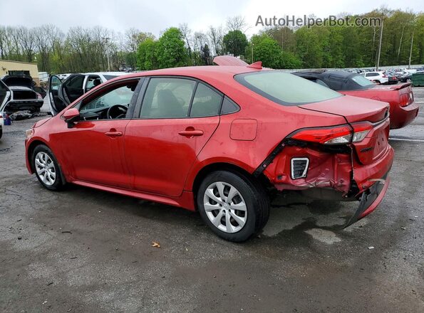 JTDEPMAE3MJ143057 2021 TOYOTA COROLLA Red Rear left