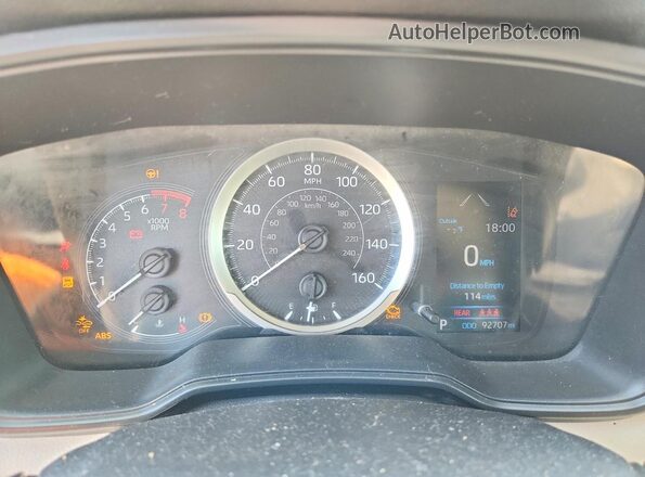 JTDEPMAE4MJ153645 2021 TOYOTA COROLLA Синий Вид щитка приборов