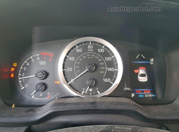 JTDEPMAE4NJ220147 2022 TOYOTA COROLLA Black ხელსაწყოთა პანელის ხედი