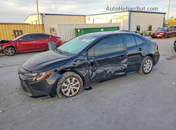 JTDEPMAE4NJ220147 2022 TOYOTA COROLLA Black წინა მარცხენა ხედი სამი მეოთხედიდან