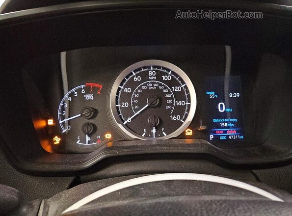 JTDEPMAE5N3028241 2022 TOYOTA COROLLA Серебряный Вид щитка приборов