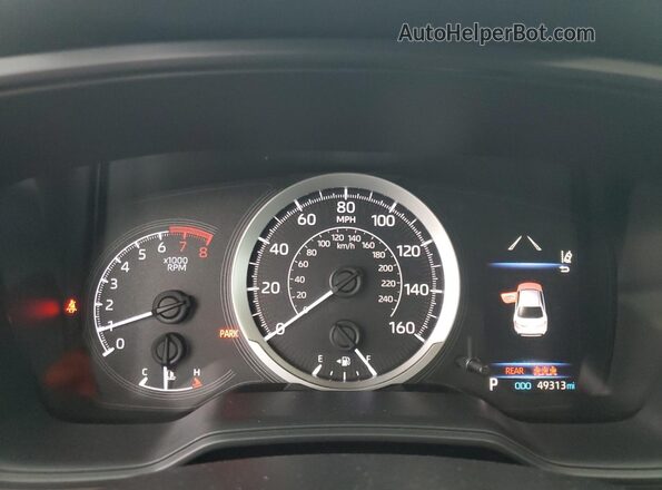 JTDEPMAE6MJ158345 2021 TOYOTA COROLLA White Вид щитка приладів