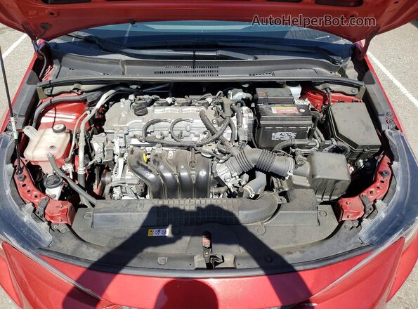 JTDEPMAE7MJ134703 2021 TOYOTA COROLLA Red Вид задньої частини салону