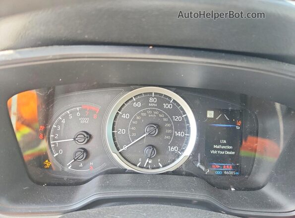 JTDEPMAE7NJ199441 2022 TOYOTA COROLLA White Вид щитка приладів