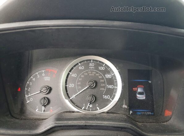 JTDEPMAE7NJ230333 2022 TOYOTA COROLLA Blue Widok zestawu wskaźników