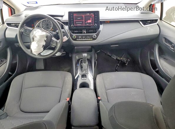 JTDEPMAE8NJ204839 2022 TOYOTA COROLLA Red Dashboard view