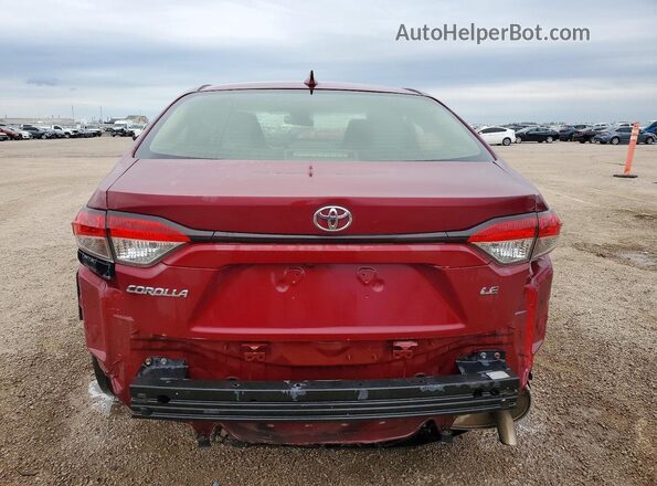 JTDEPMAE8NJ204839 2022 TOYOTA COROLLA Red Rear view