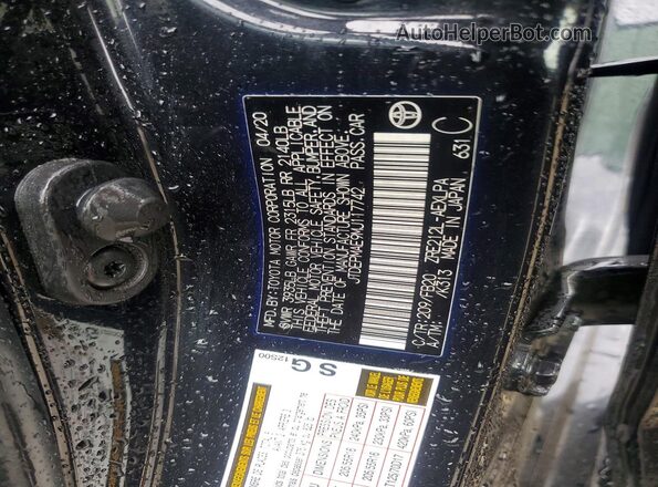 JTDEPMAE9MJ117742 2021 TOYOTA COROLLA Black Вид підкапотного простору