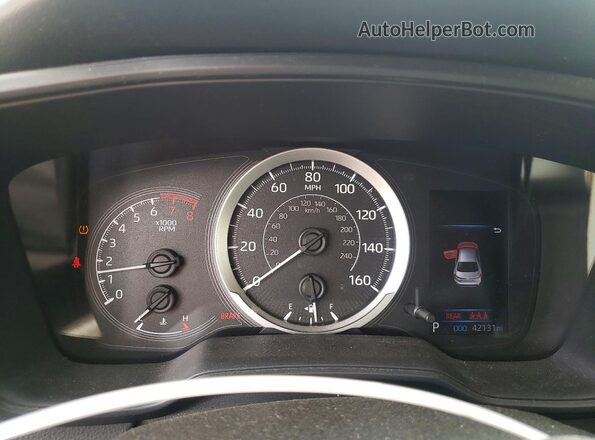 JTDEPMAE9MJ178010 2021 TOYOTA COROLLA Серебряный Вид щитка приборов