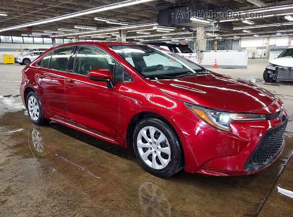 JTDEPMAE9NJ193592 2022 TOYOTA COROLLA Red Передня права чверть