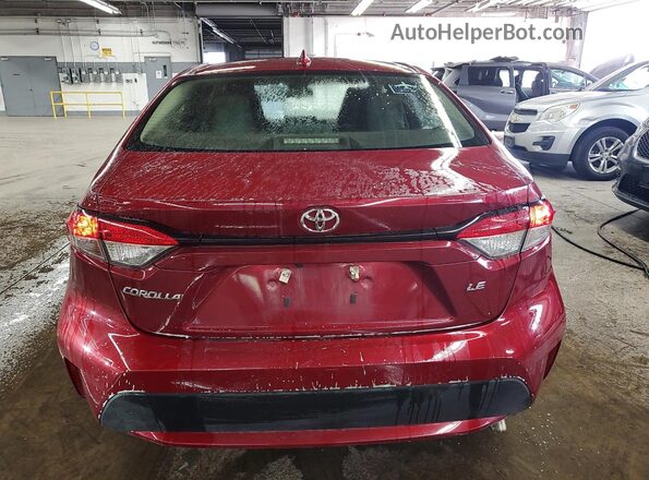 JTDEPMAE9NJ193592 2022 TOYOTA COROLLA Red 