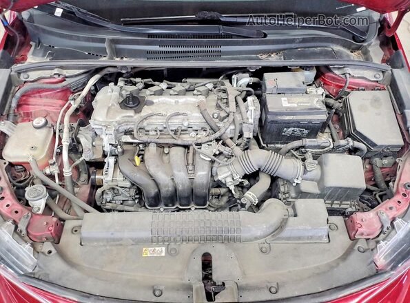 JTDEPMAE9NJ193592 2022 TOYOTA COROLLA Red Вид задньої частини салону